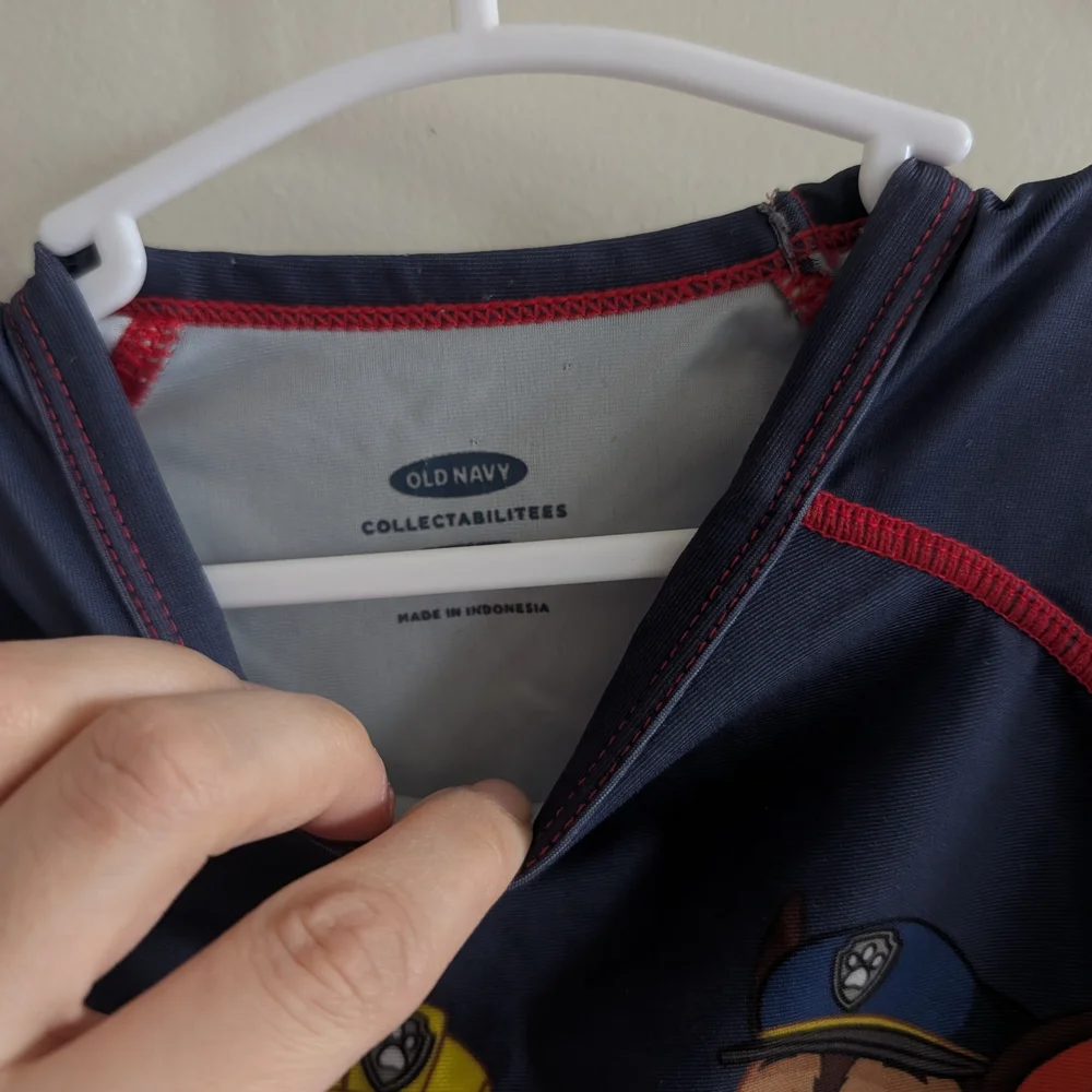Old Navy Kids Swim Shirt - Navy and Red